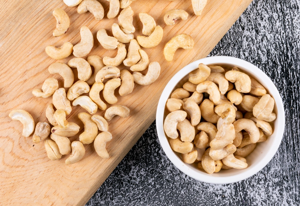 Cashew nuts harvest processing India